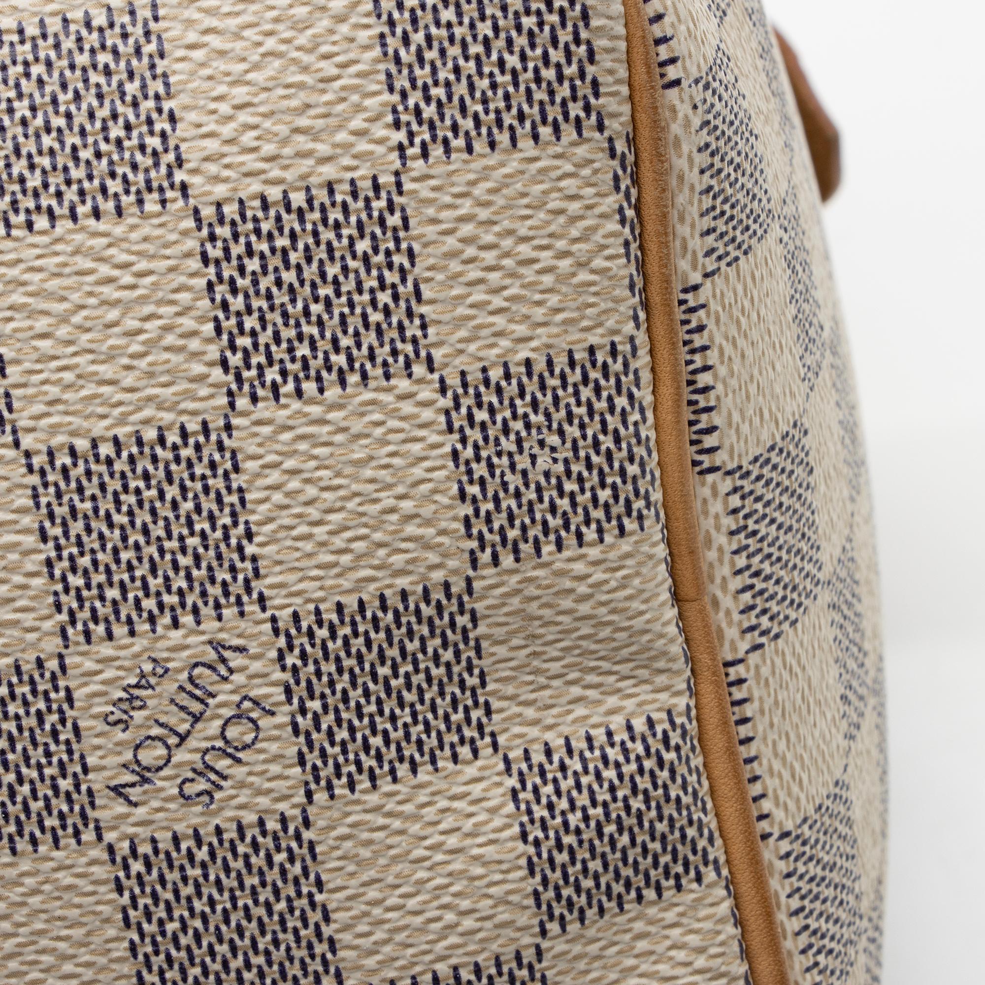 Louis Vuitton Damier Azur Speedy 25 Satchel (SHF-DkbmcQ)
