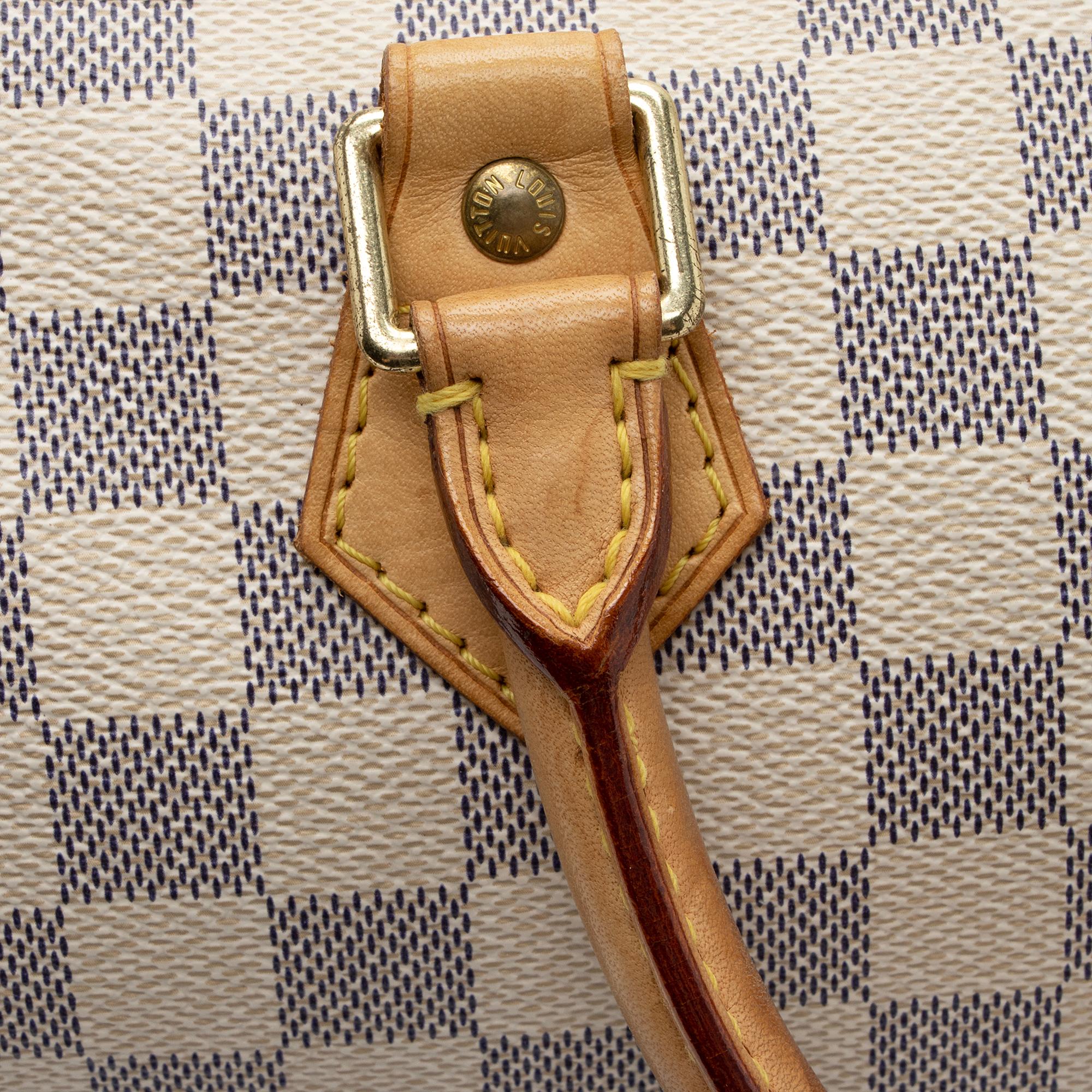 Louis Vuitton Damier Azur Speedy 25 Satchel (SHF-DkbmcQ)