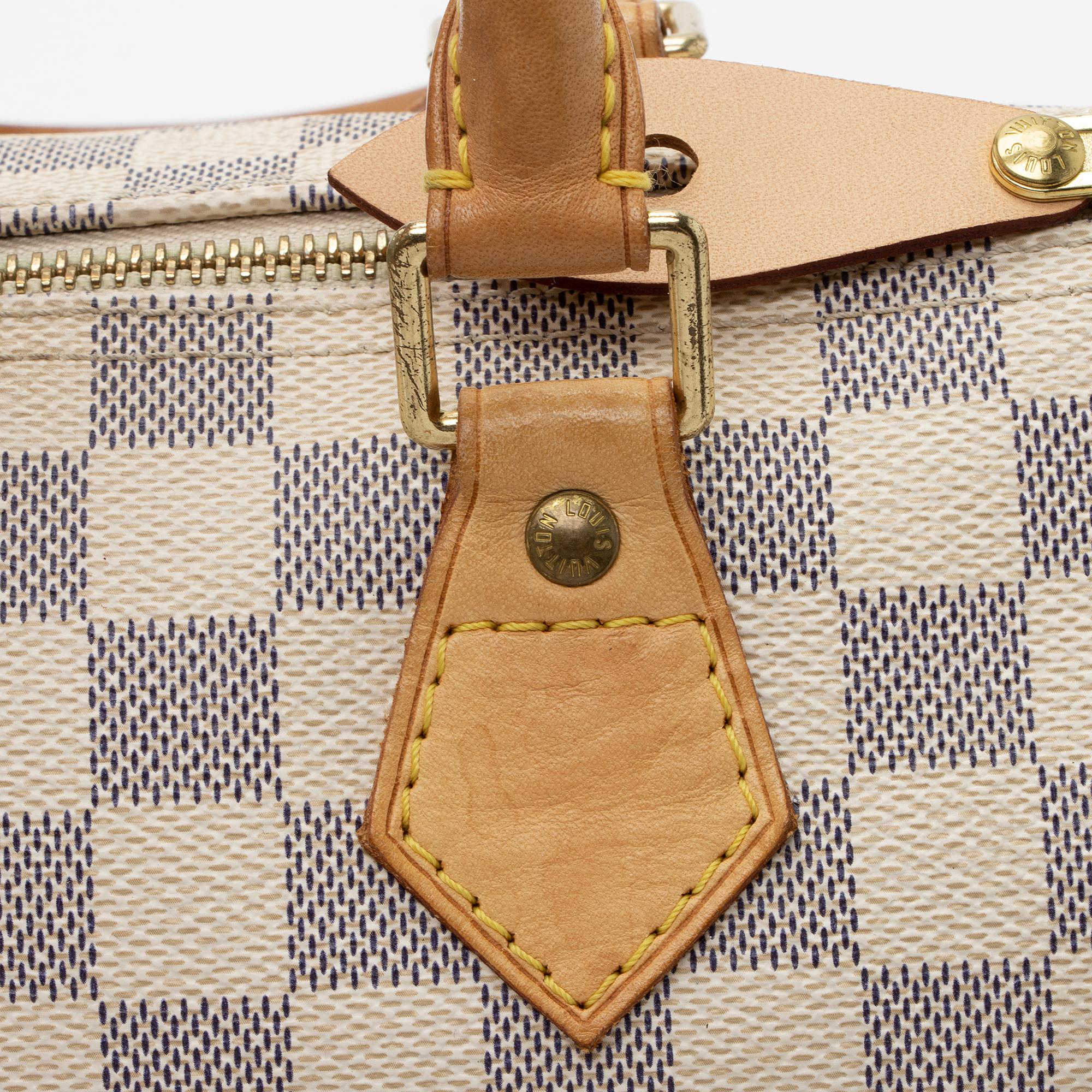 Louis Vuitton Damier Azur Speedy 25 Satchel (SHF-DkbmcQ)