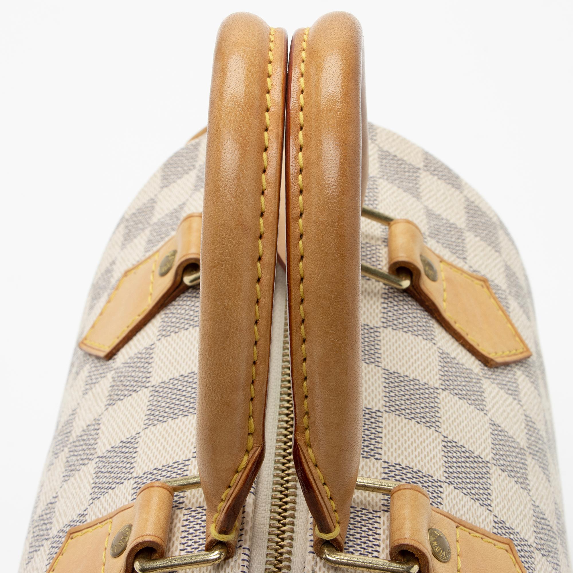 Louis Vuitton Damier Azur Speedy 25 Satchel (SHF-DkbmcQ)