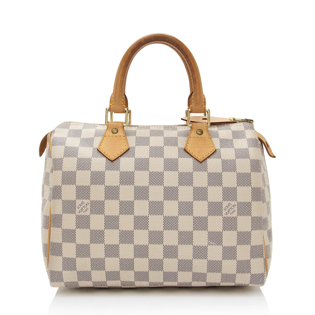 Louis Vuitton Damier Azur Speedy 25 Satchel (SHF-DkbmcQ)
