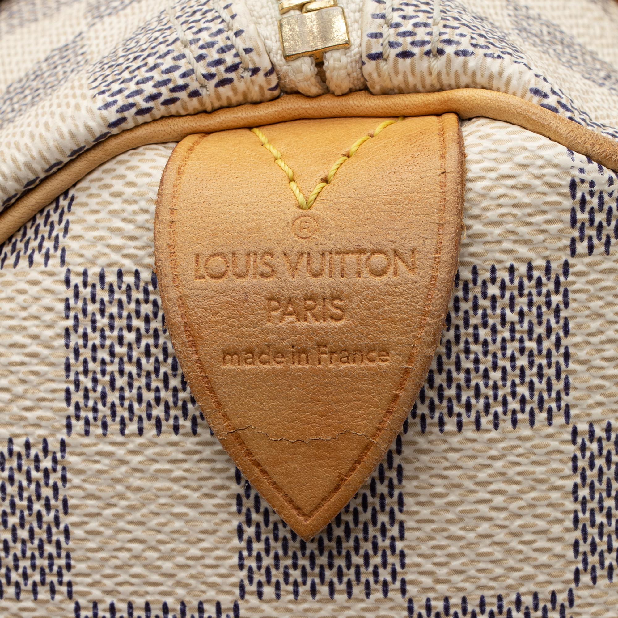 Louis Vuitton Damier Azur Speedy 25 Satchel (SHF-DkbmcQ)