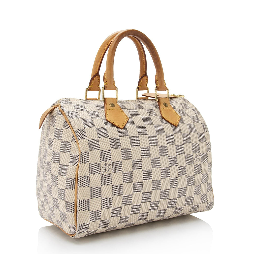 Louis Vuitton Damier Azur Speedy 25 Satchel (SHF-DkbmcQ)