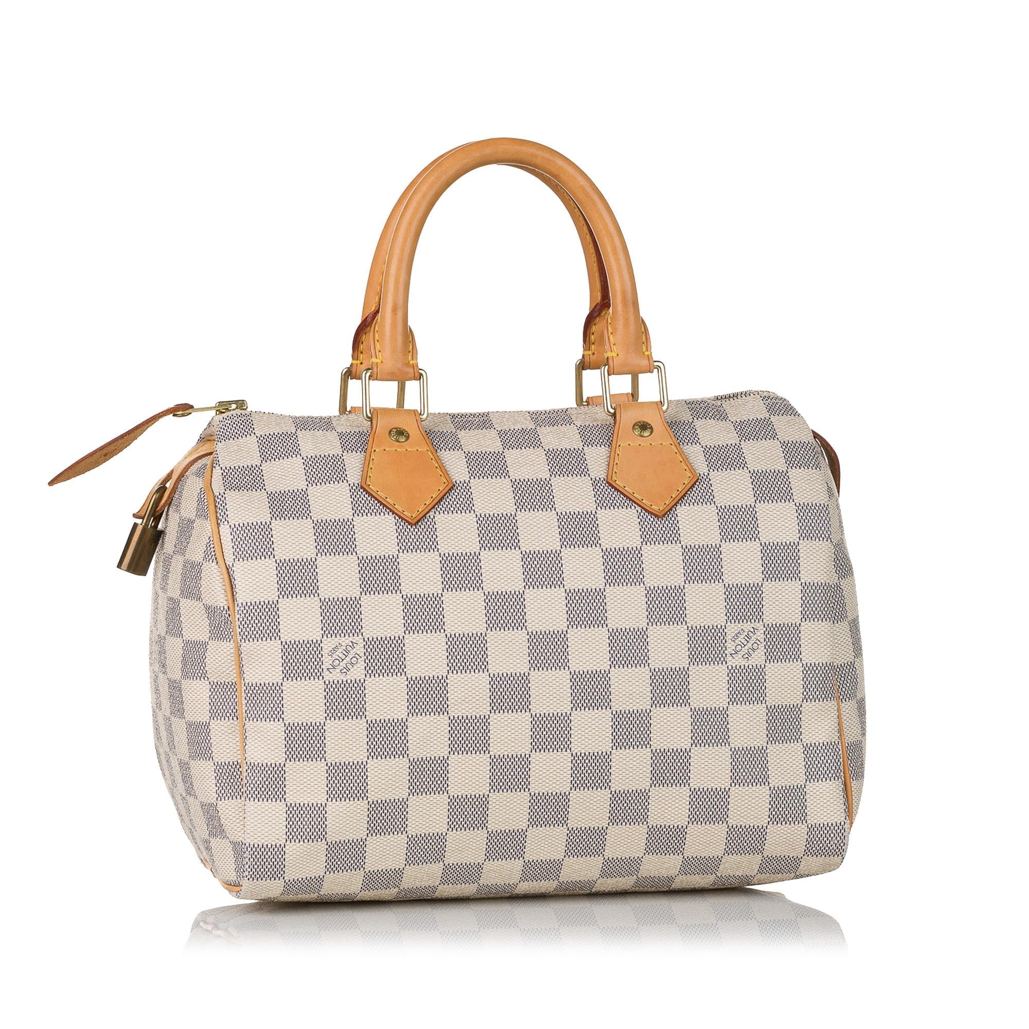 Louis Vuitton Damier Azur Speedy 25 (SHG-31310)
