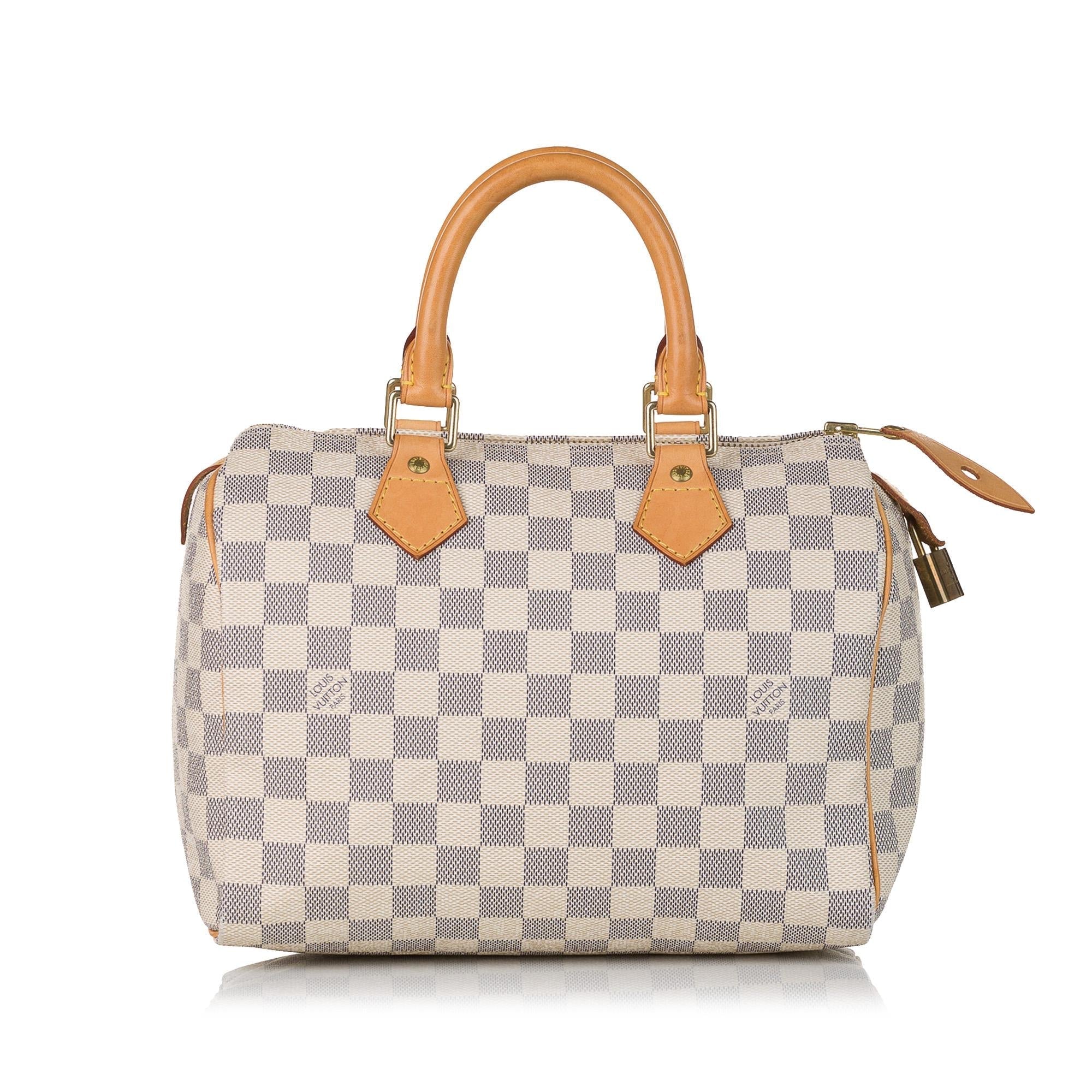 Louis Vuitton Damier Azur Speedy 25 (SHG-31310)