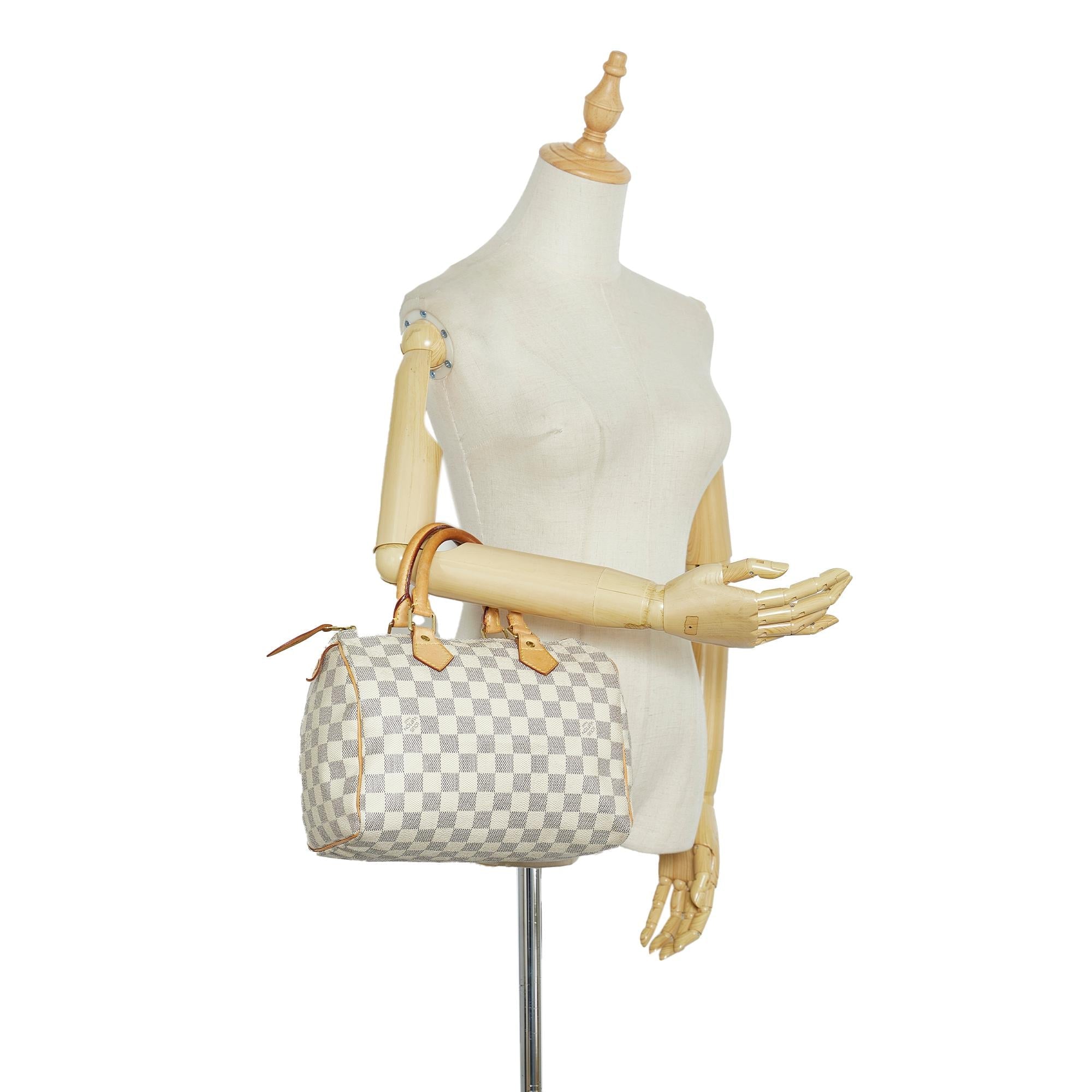 Louis Vuitton Damier Azur Speedy 25 (SHG-wxwMBL)