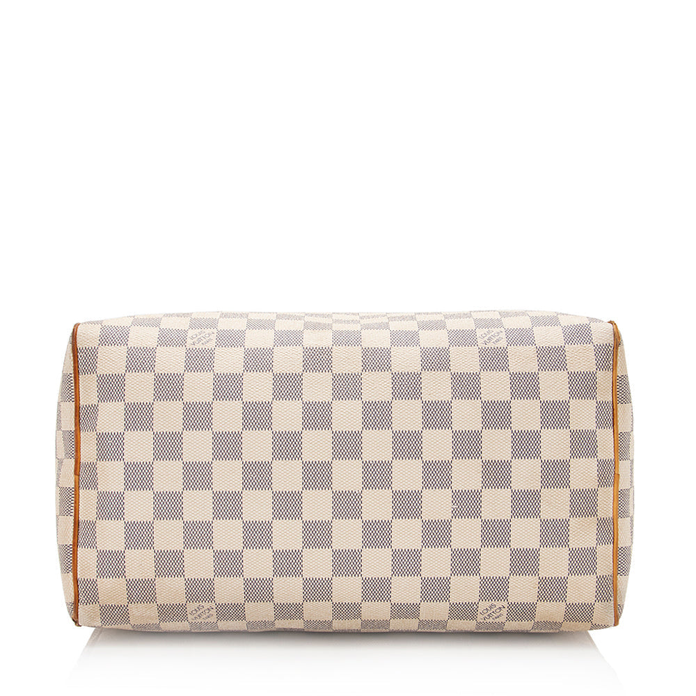 Louis Vuitton Damier Azur Speedy 30 Satchel - FINAL SALE (SHF-20474)