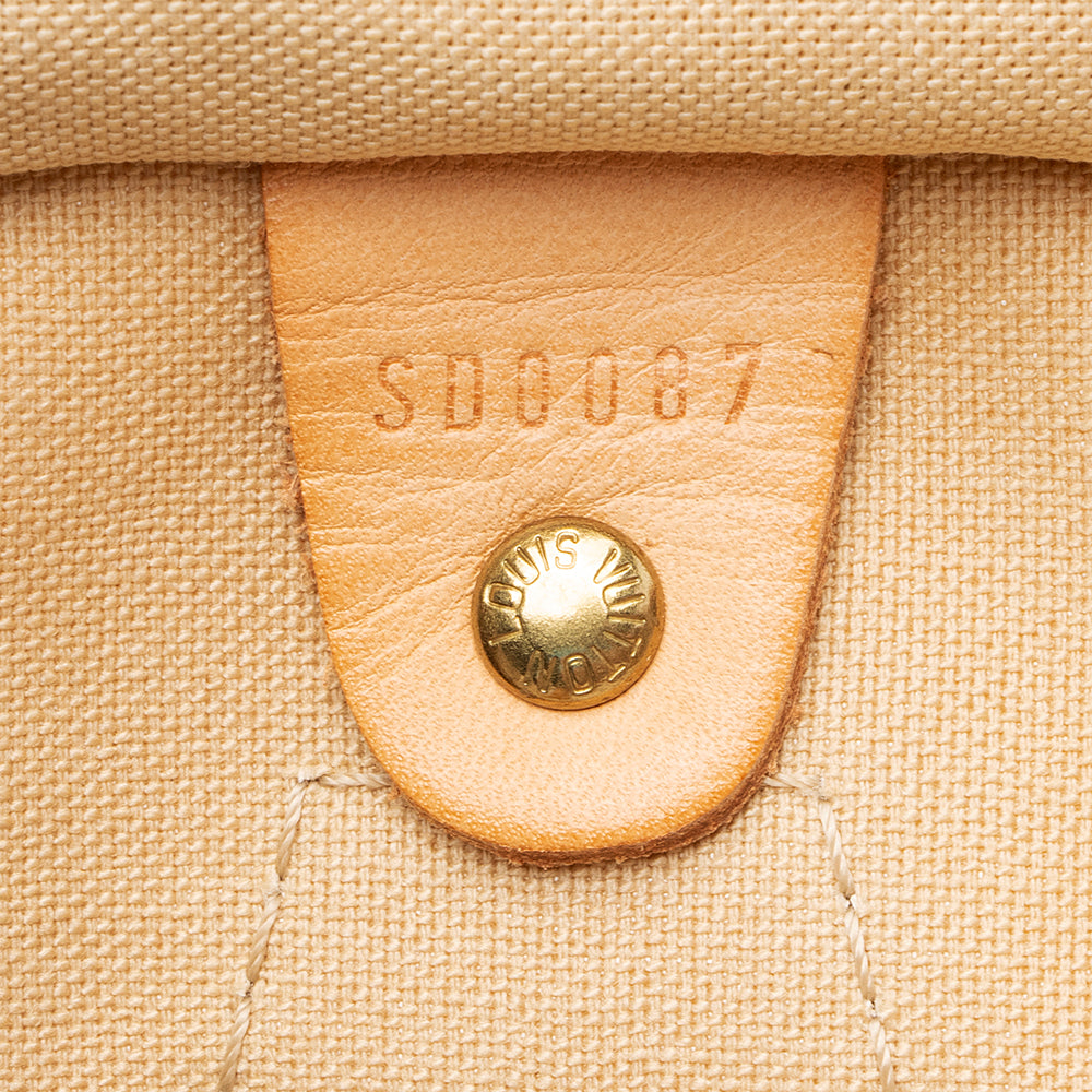 Louis Vuitton Damier Azur Speedy 30 Satchel - FINAL SALE (SHF-20474)