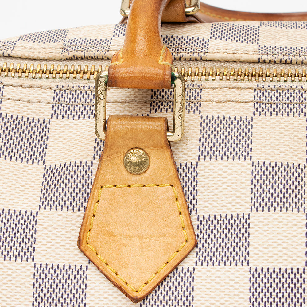 Louis Vuitton Damier Azur Speedy 30 Satchel - FINAL SALE (SHF-20474)