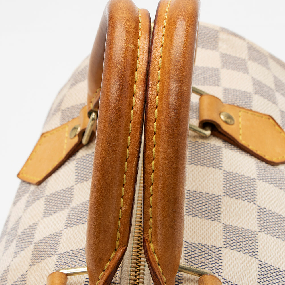Louis Vuitton Damier Azur Speedy 30 Satchel - FINAL SALE (SHF-20474)