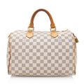 Louis Vuitton Damier Azur Speedy 30 Satchel - FINAL SALE (SHF-20474)
