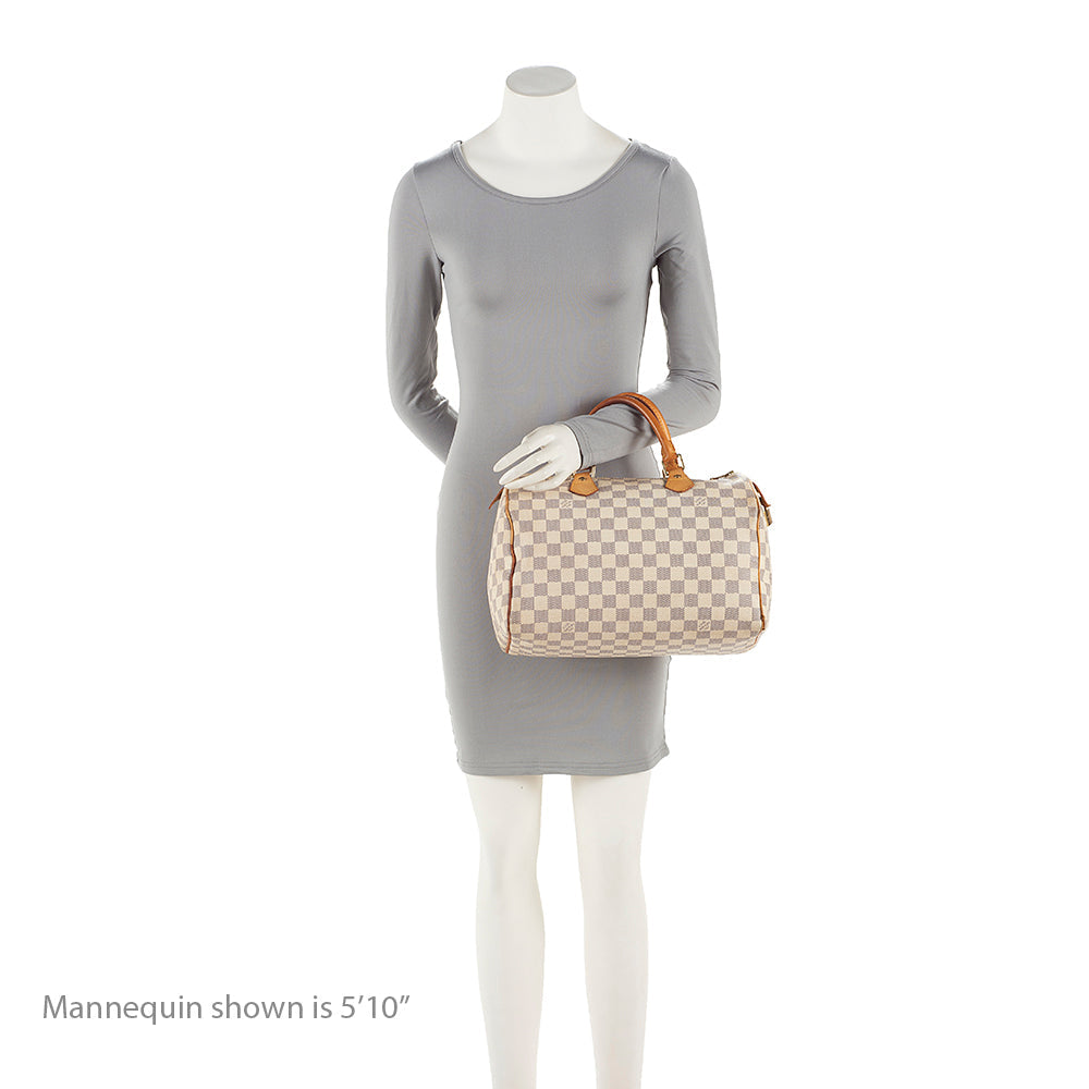 Louis Vuitton Damier Azur Speedy 30 Satchel - FINAL SALE (SHF-20474)
