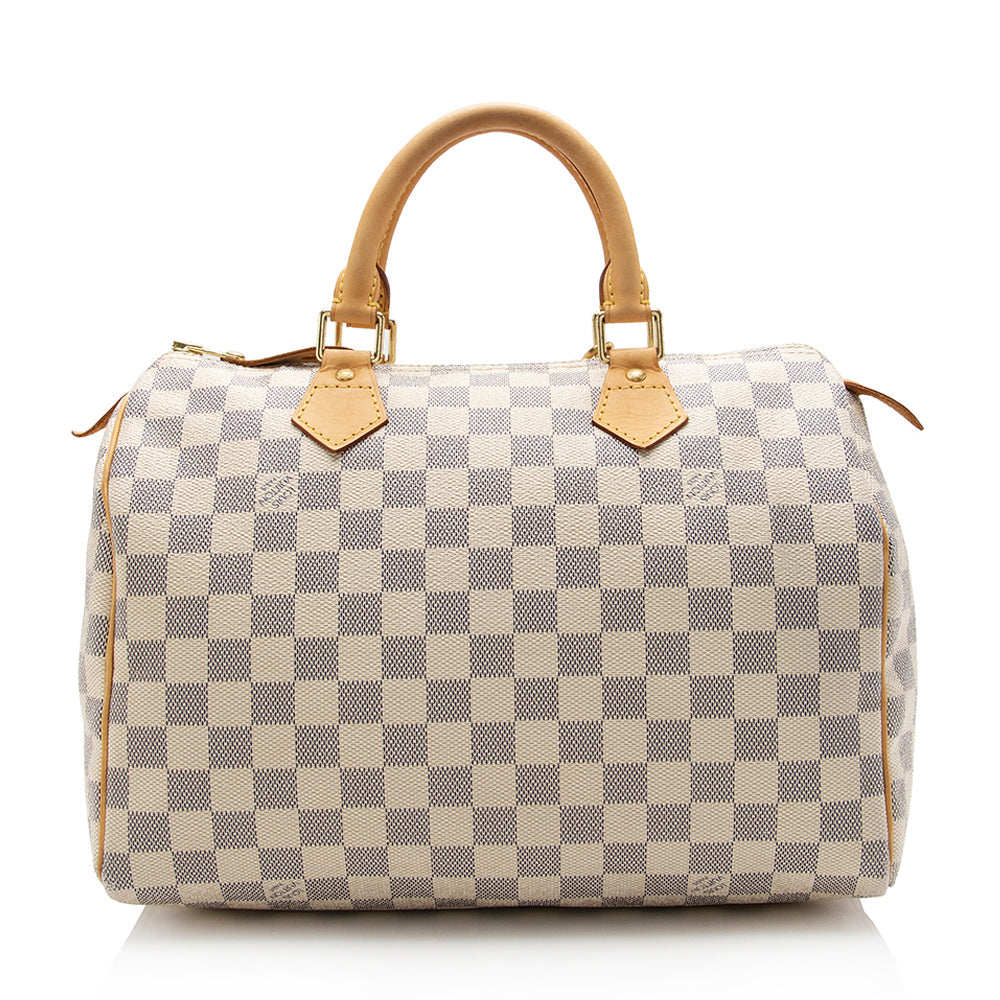 Louis Vuitton Damier Azur Speedy 30 Satchel (SHF-15538)