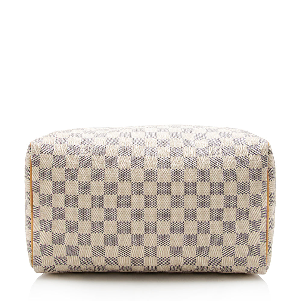 Louis Vuitton Damier Azur Speedy 30 Satchel (SHF-15538)