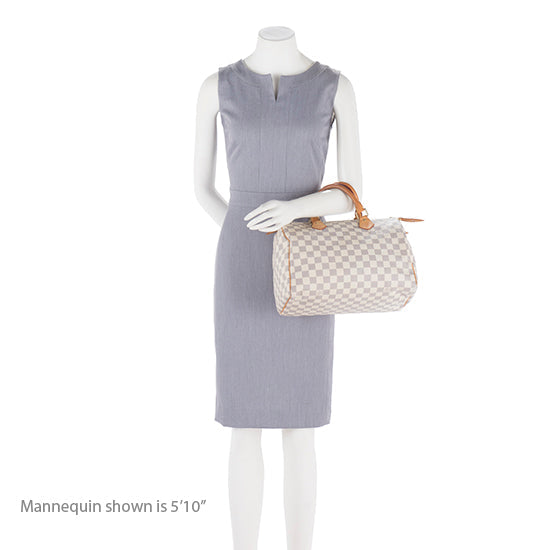 Louis Vuitton Damier Azur Speedy 30 Satchel (SHF-15538)