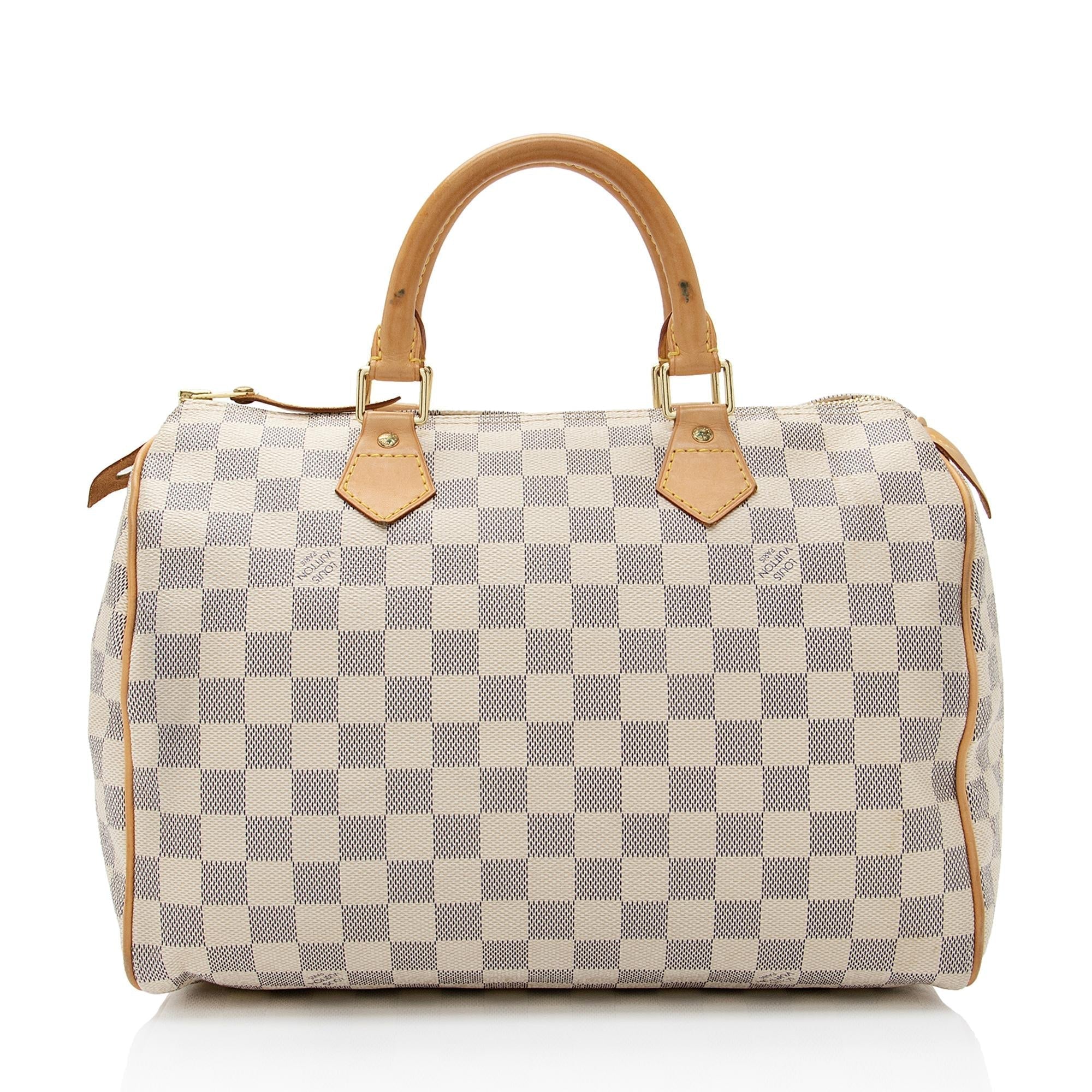 Louis Vuitton Damier Azur Speedy 30 Satchel (SHF-9hFguI)
