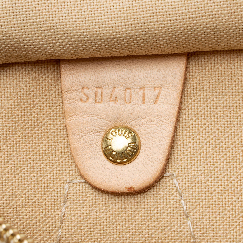 Louis Vuitton Damier Azur Speedy 30 Satchel (SHF-9hFguI)