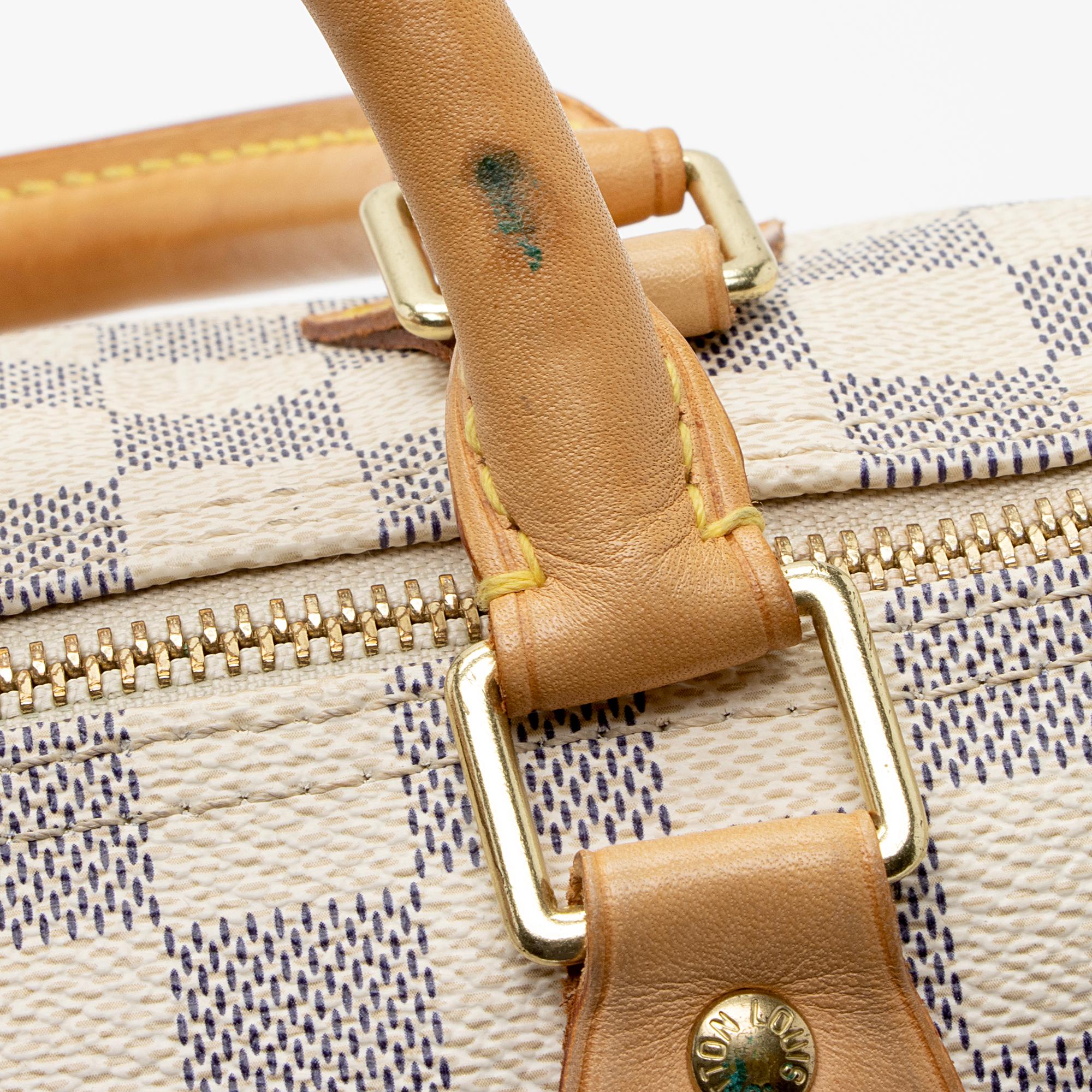 Louis Vuitton Damier Azur Speedy 30 Satchel (SHF-9hFguI)