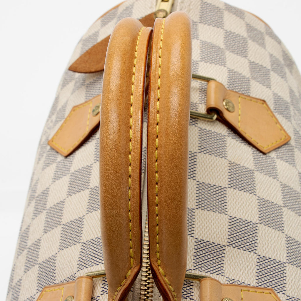 Louis Vuitton Damier Azur Speedy 30 Satchel (SHF-9hFguI)