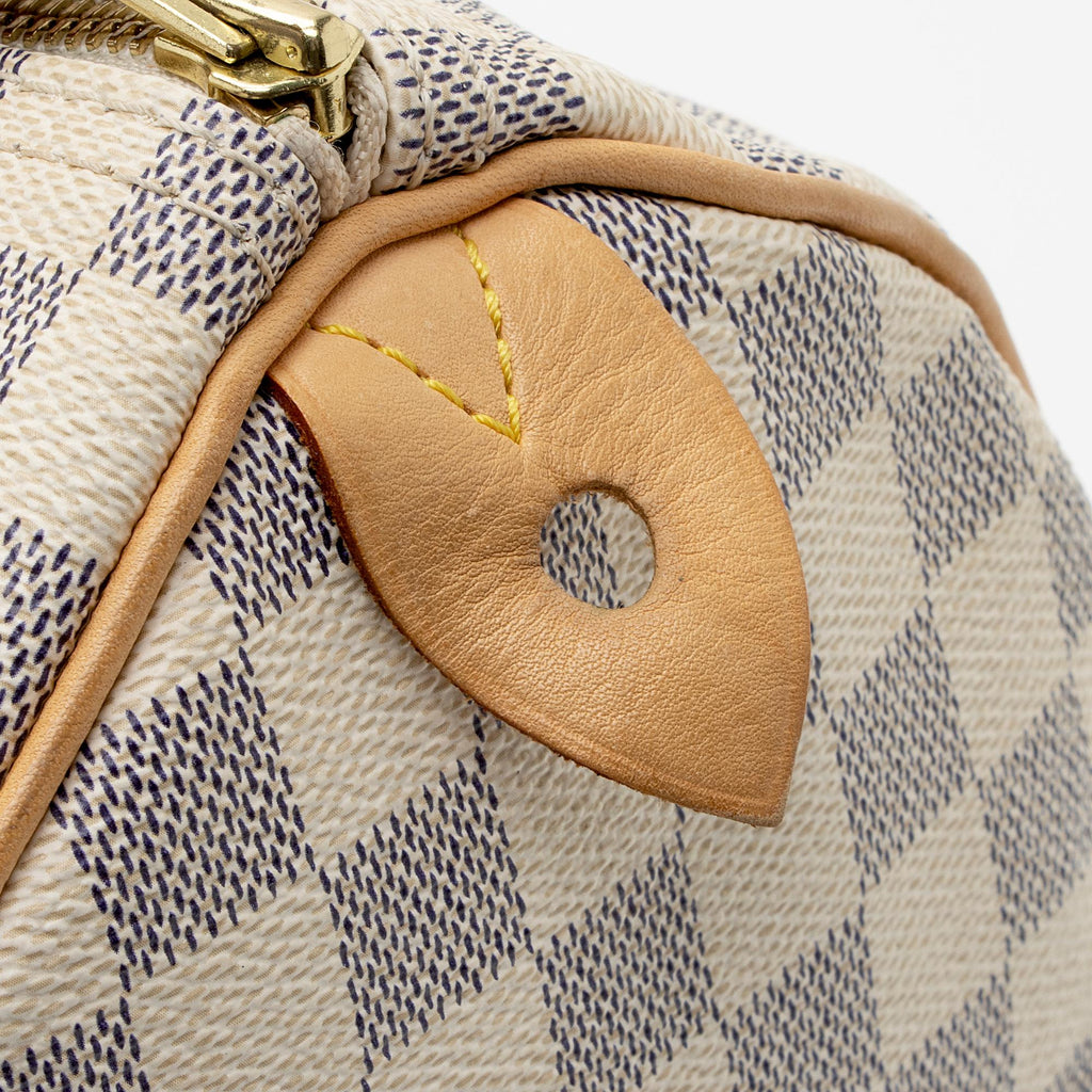 Louis Vuitton Damier Azur Speedy 30 Satchel (SHF-9hFguI)