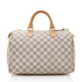 Louis Vuitton Damier Azur Speedy 30 Satchel (SHF-9hFguI)
