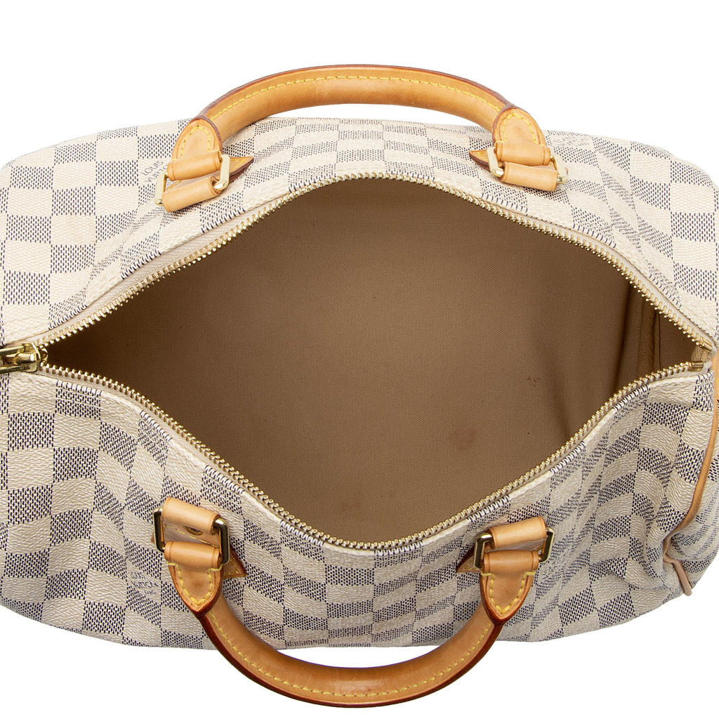 Louis Vuitton Damier Azur Speedy 30 Satchel (SHF-9hFguI)