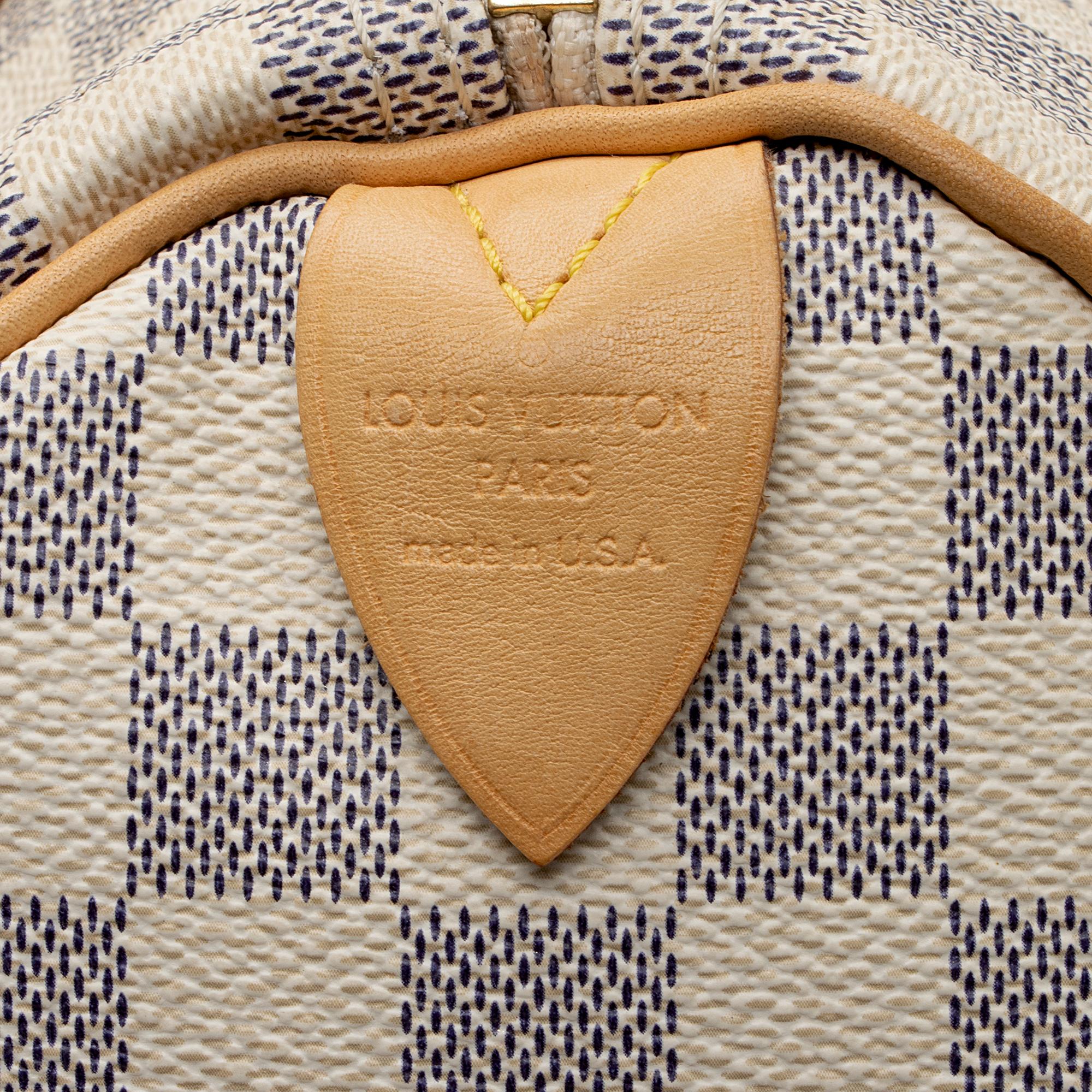 Louis Vuitton Damier Azur Speedy 30 Satchel (SHF-9hFguI)