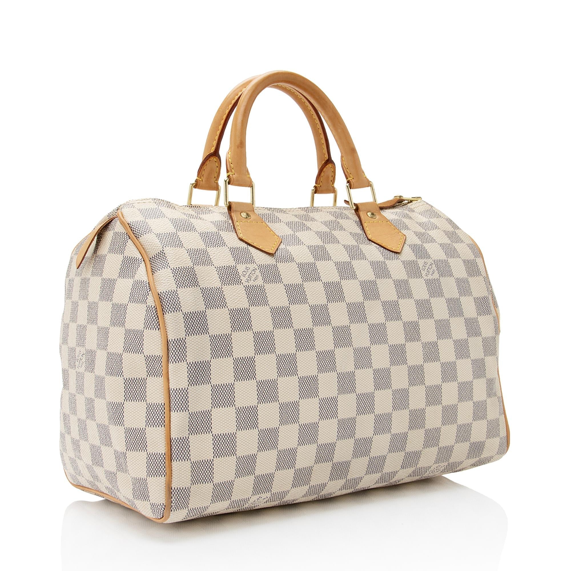 Louis Vuitton Damier Azur Speedy 30 Satchel (SHF-9hFguI)