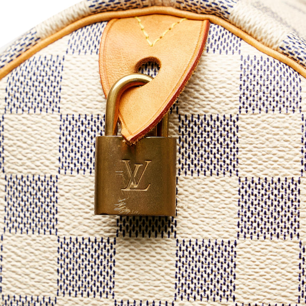 Louis Vuitton Damier Azur Speedy 30 (SHG-36530)