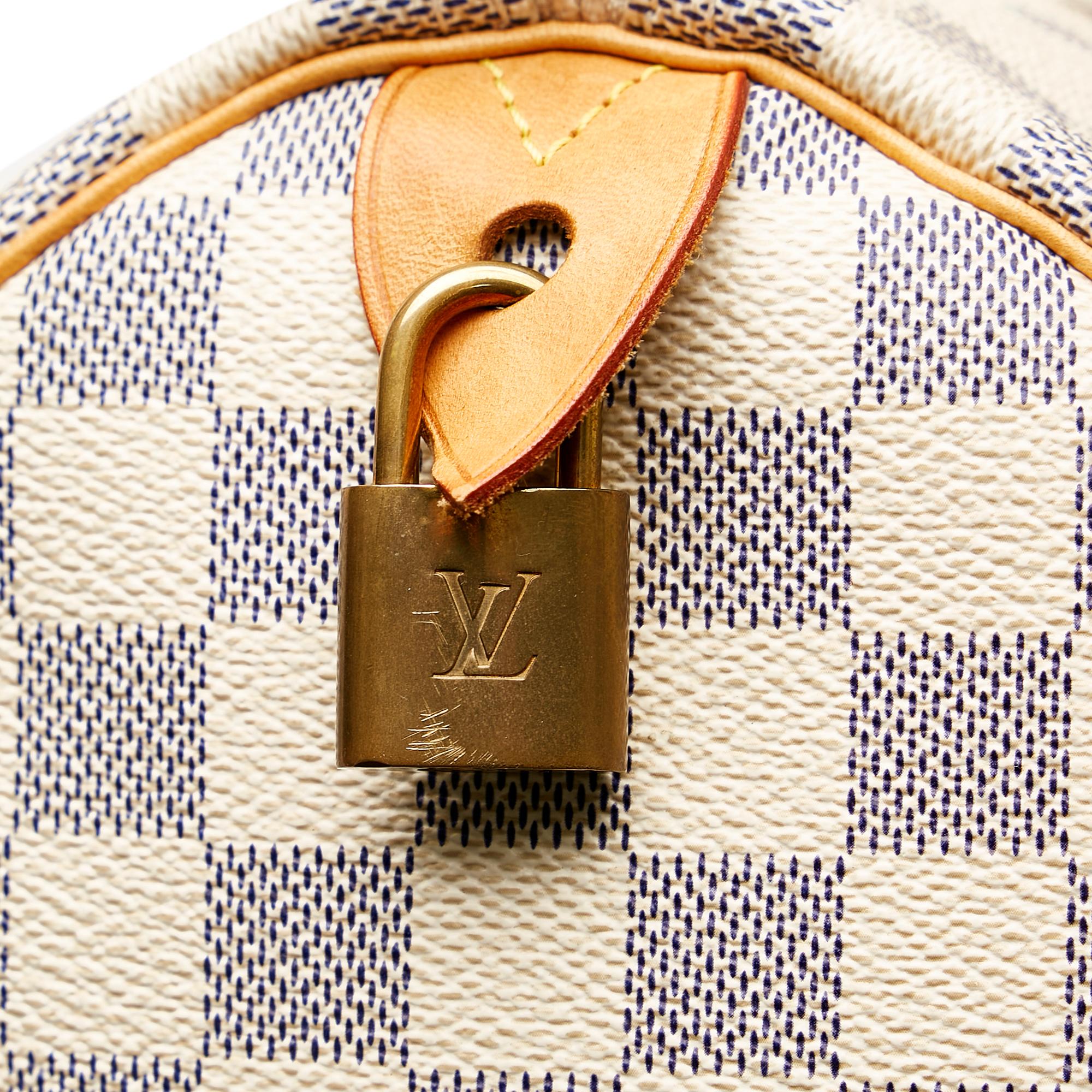 Louis Vuitton Damier Azur Speedy 30 (SHG-36530)