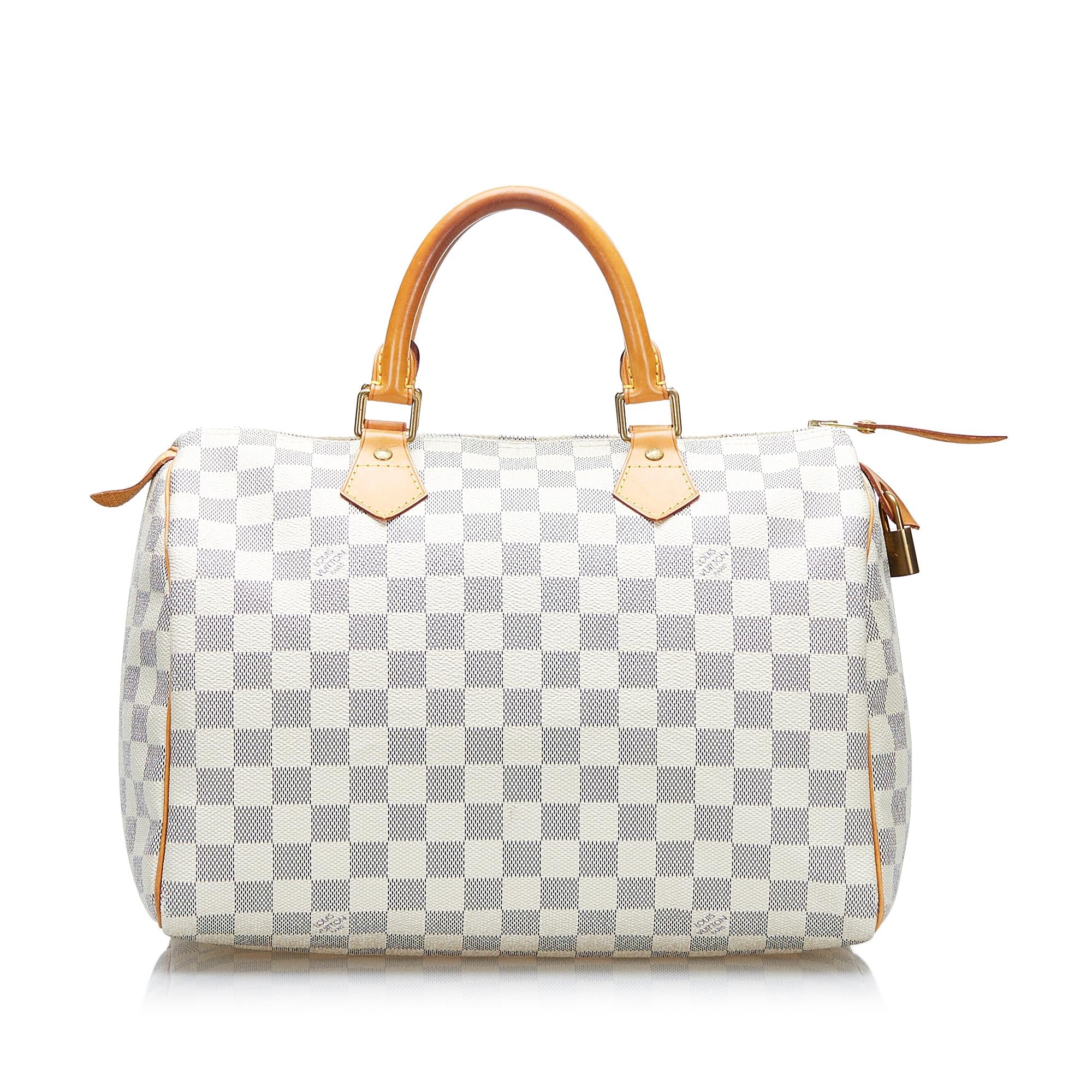 Louis Vuitton Damier Azur Speedy 30 (SHG-36530)