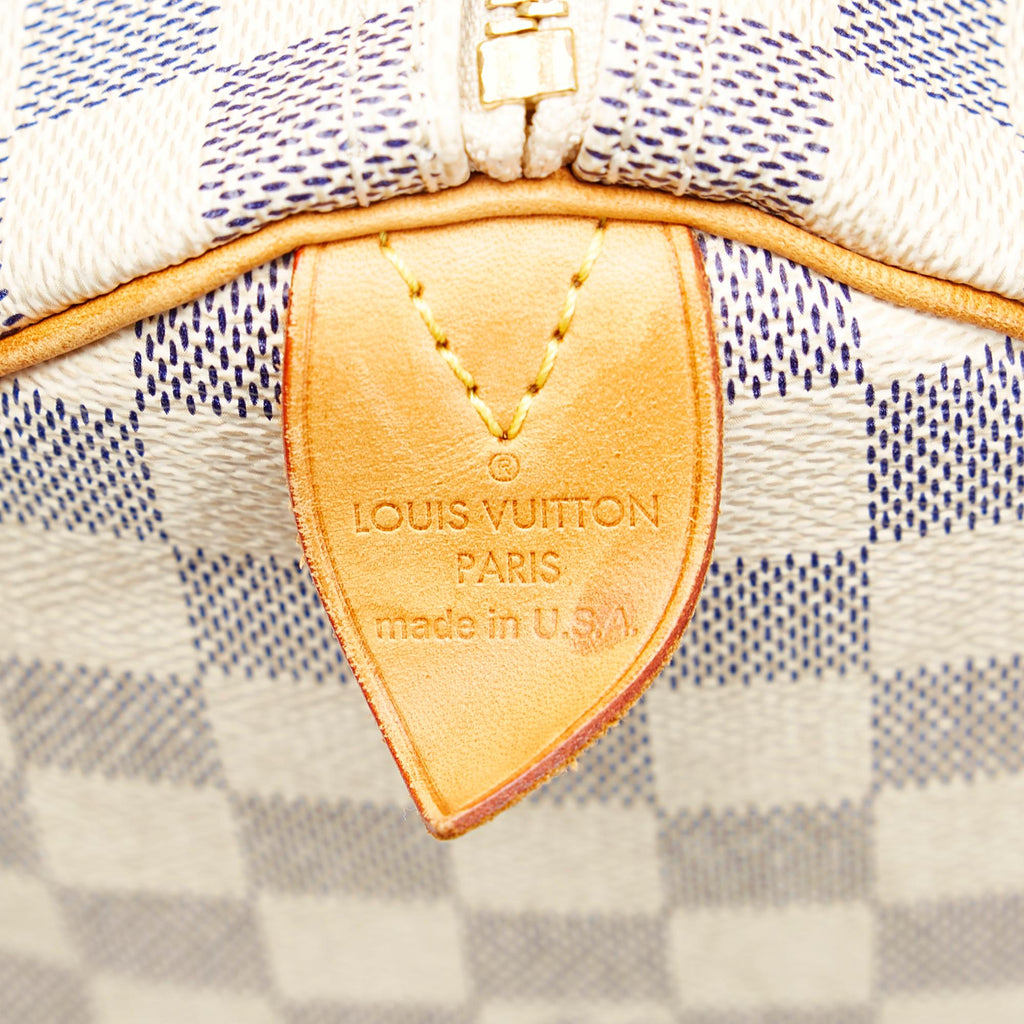 Louis Vuitton Damier Azur Speedy 30 (SHG-36530)