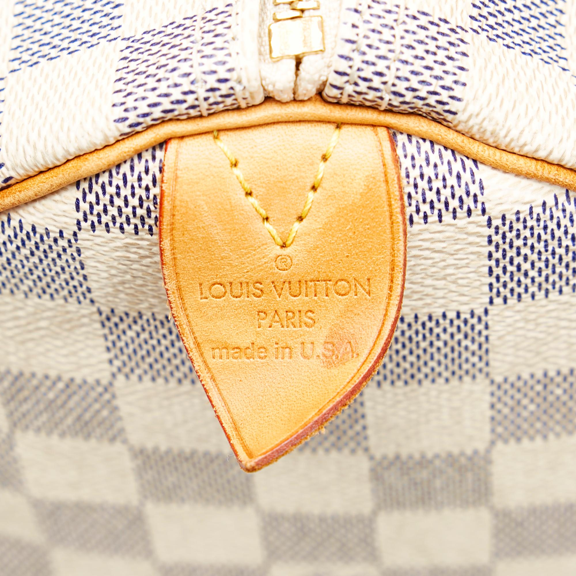 Louis Vuitton Damier Azur Speedy 30 (SHG-36530)