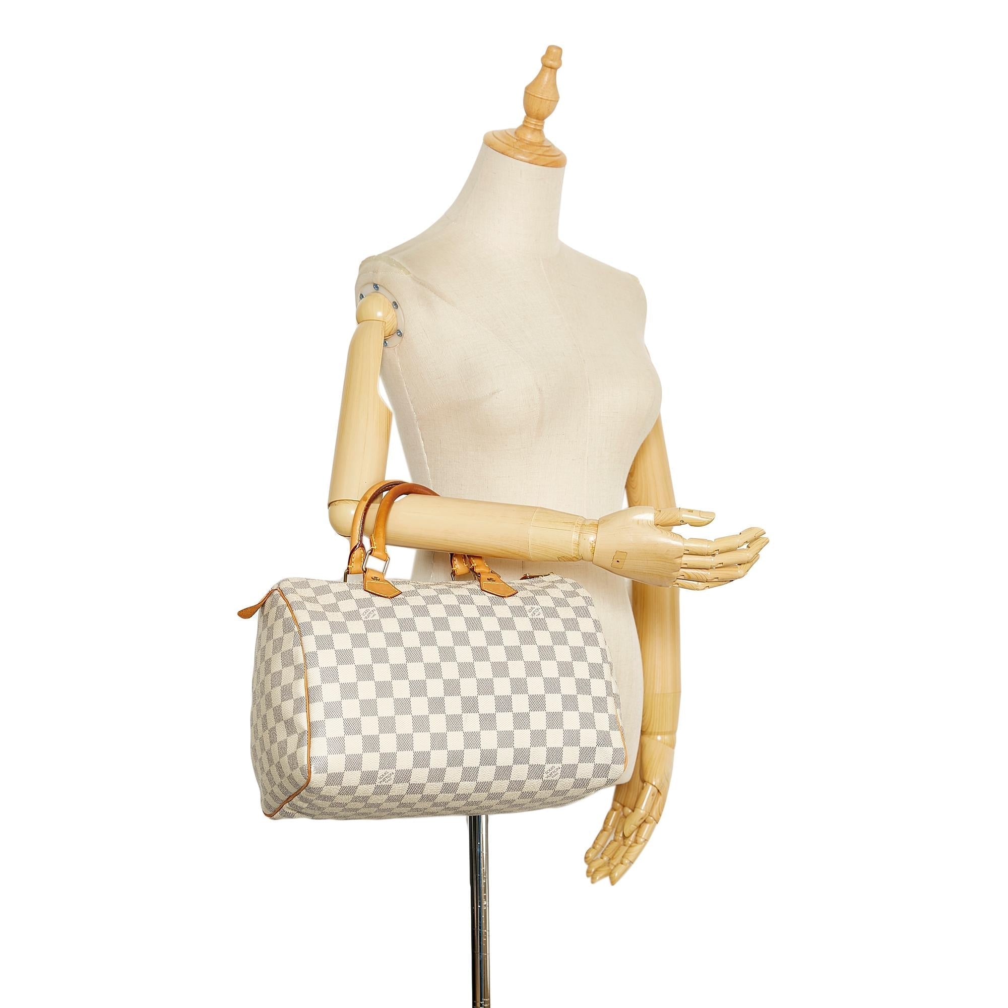 Louis Vuitton Damier Azur Speedy 30 (SHG-36530)