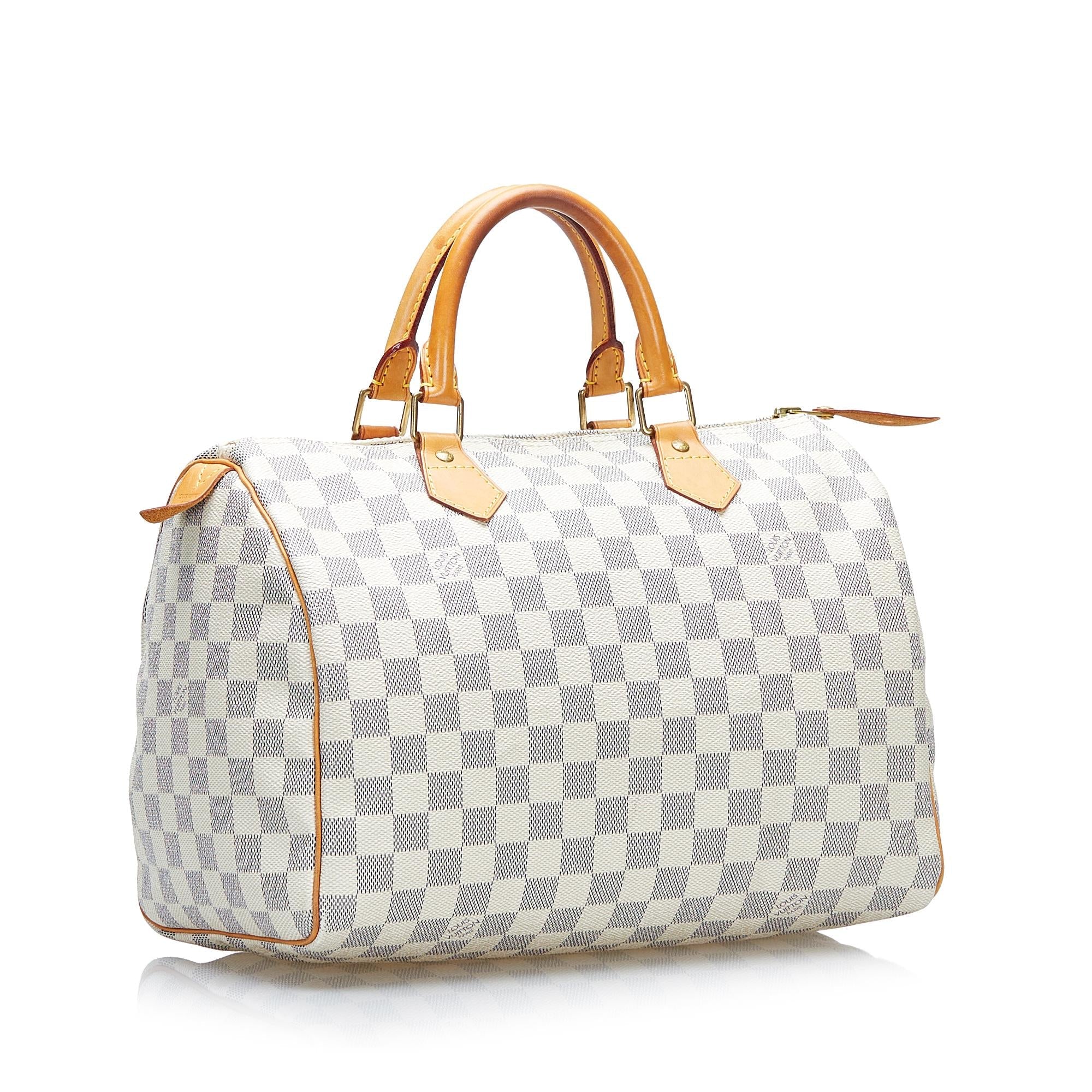 Louis Vuitton Damier Azur Speedy 30 (SHG-36530)