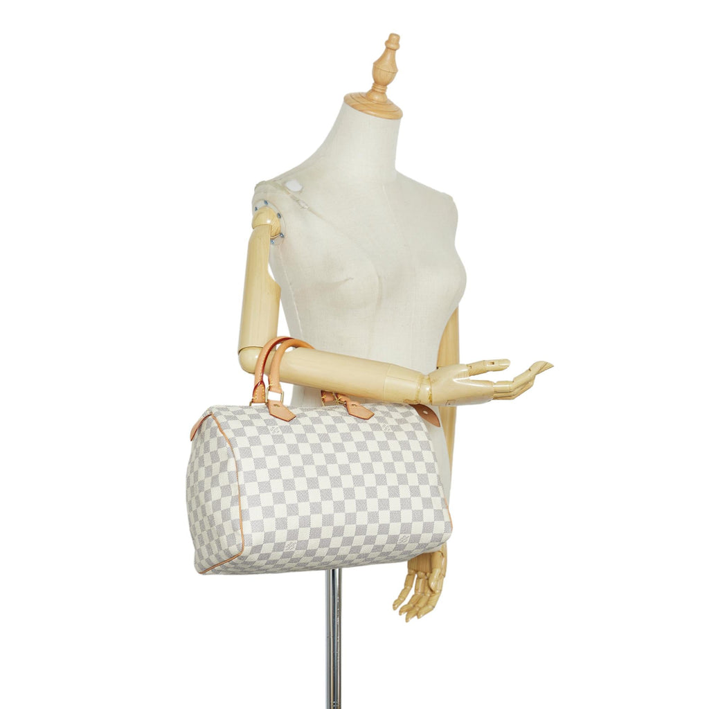 Louis Vuitton Damier Azur Speedy 30 (SHG-MH0oGw)