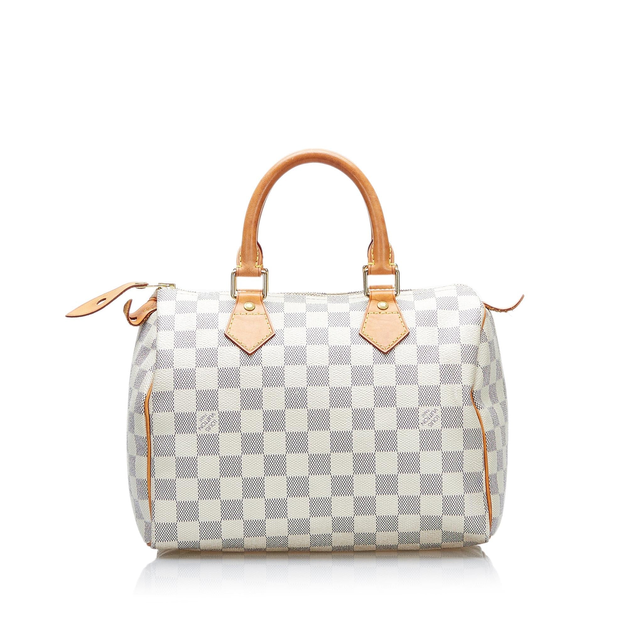 Louis Vuitton Damier Azur Speedy Bandouliere 25 (SHG-37850)