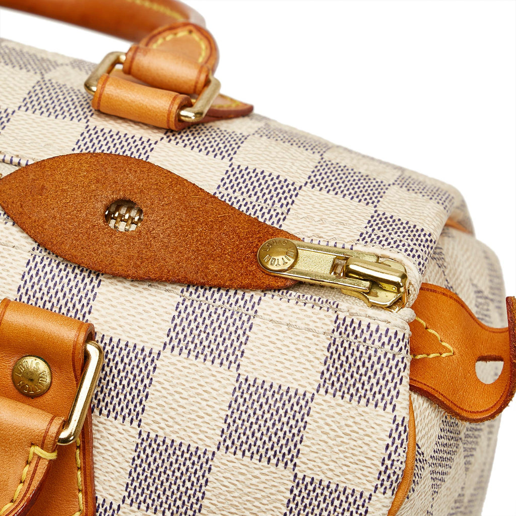 Louis Vuitton Damier Azur Speedy Bandouliere 25 (SHG-37850)