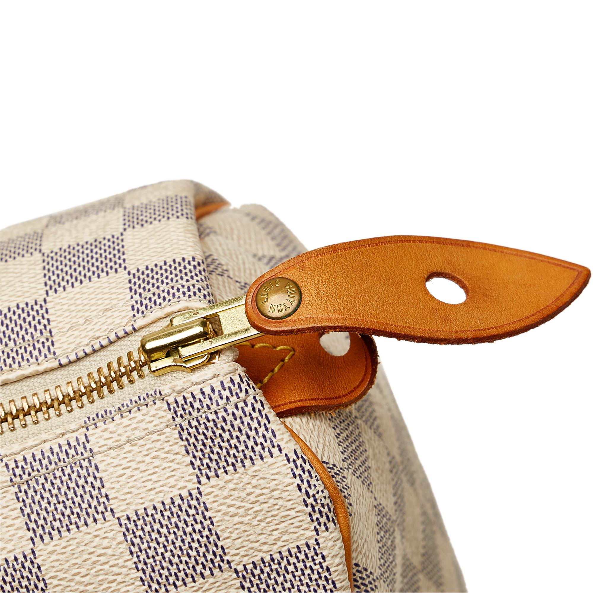 Louis Vuitton Damier Azur Speedy Bandouliere 25 (SHG-37850)