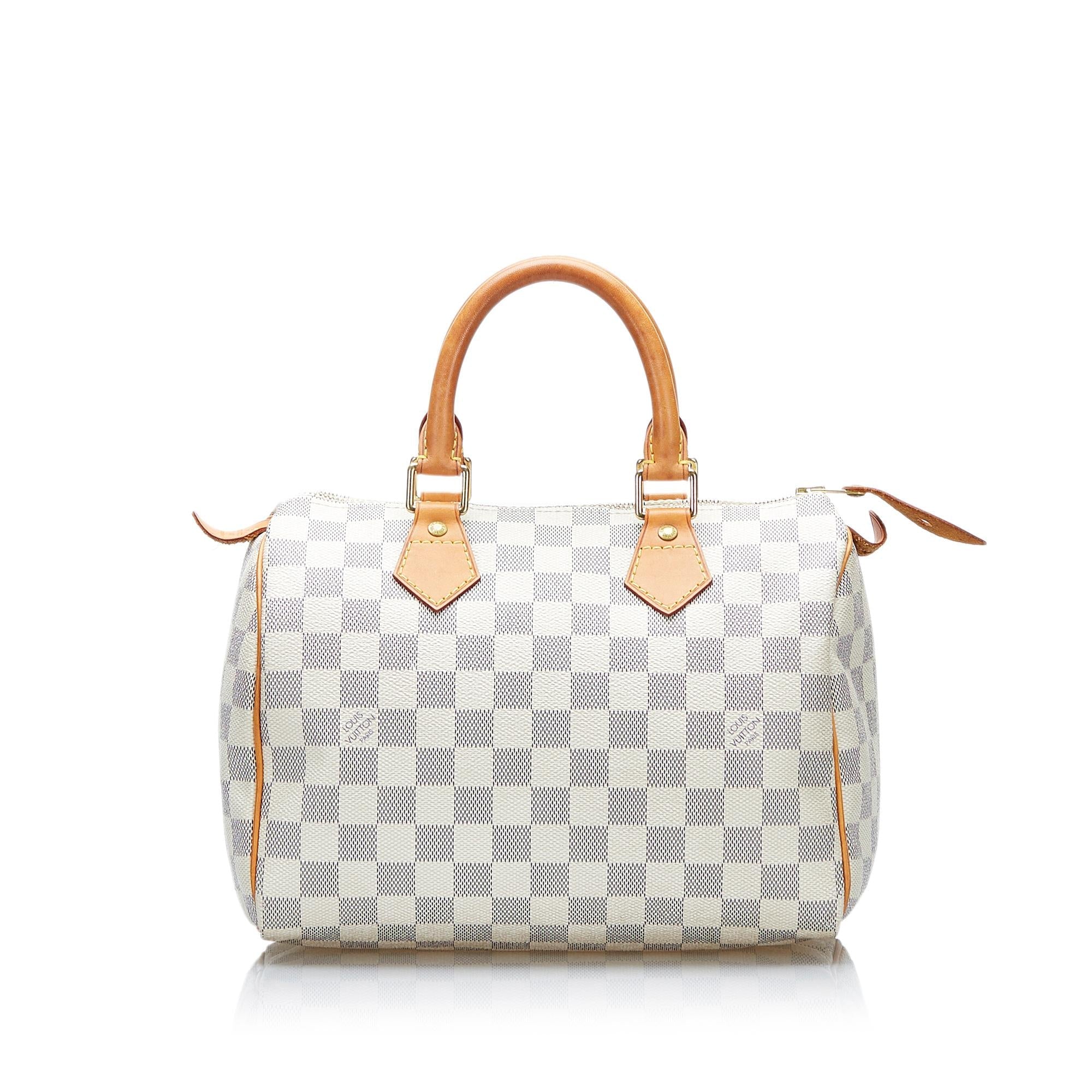 Louis Vuitton Damier Azur Speedy Bandouliere 25 (SHG-37850)