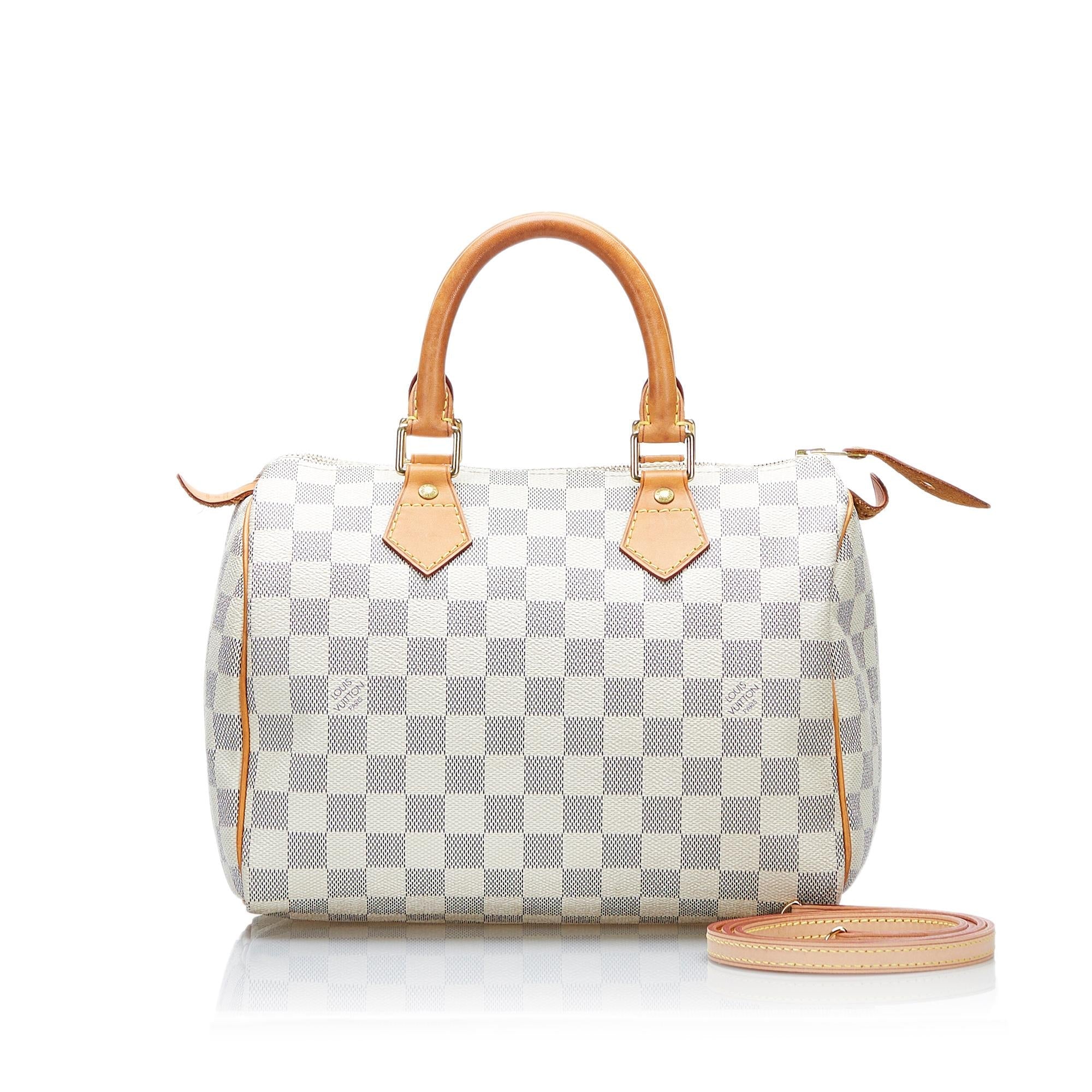 Louis Vuitton Damier Azur Speedy Bandouliere 25 (SHG-37850)