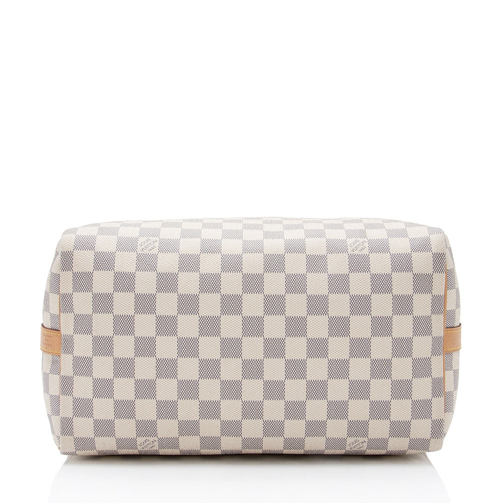 Louis Vuitton Damier Azur Speedy Bandouliere 30 Satchel (SHF-f3mAUf)