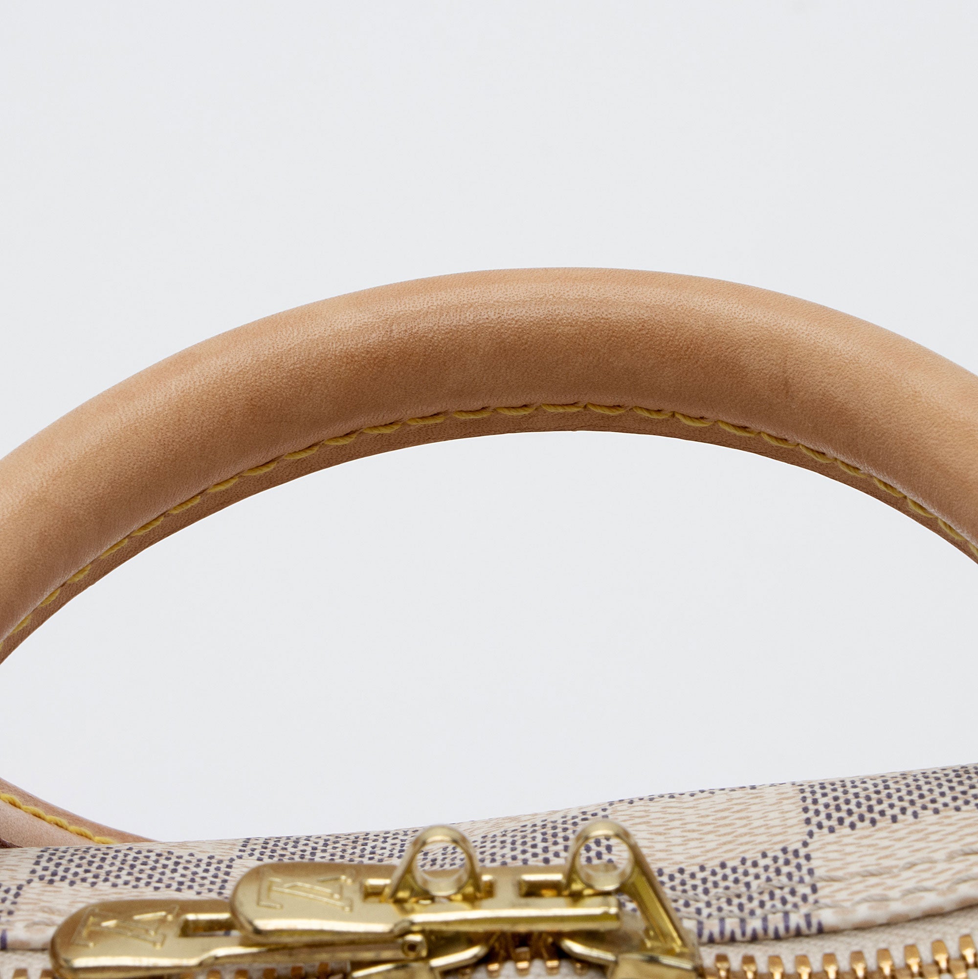 Louis Vuitton Damier Azur Speedy Bandouliere 30 Satchel (SHF-f3mAUf)