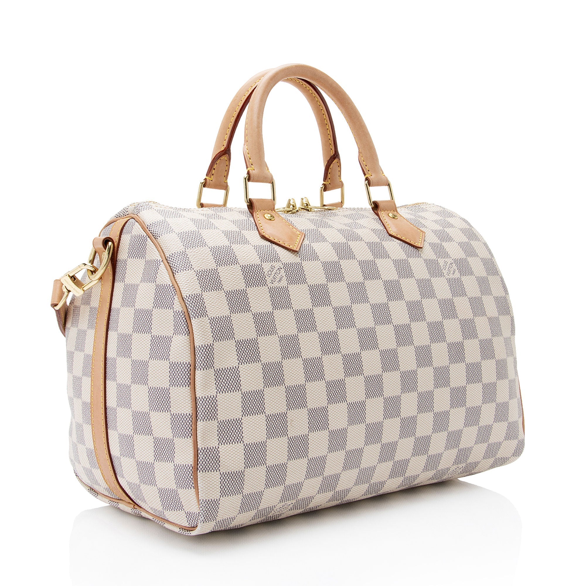 Louis Vuitton Damier Azur Speedy Bandouliere 30 Satchel (SHF-f3mAUf)