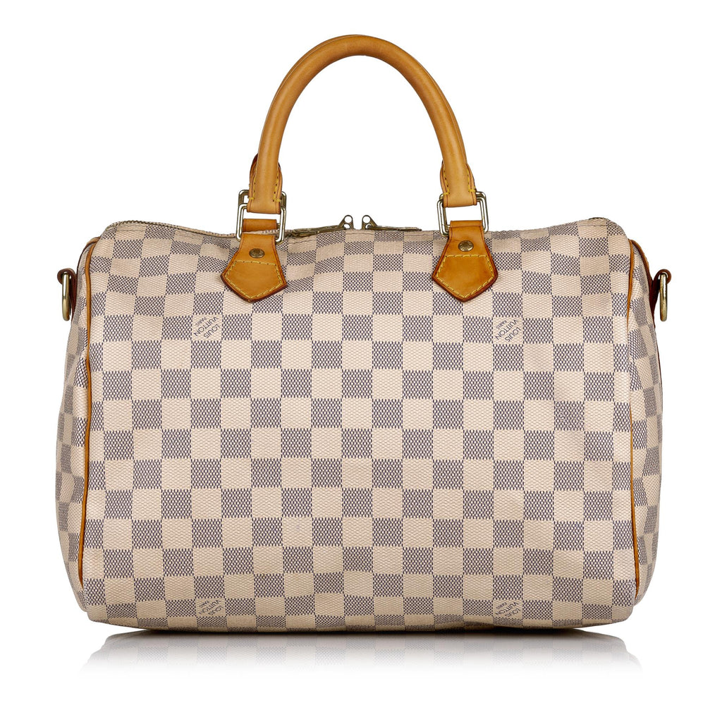 Louis Vuitton Damier Azur Speedy Bandouliere 30 (SHG-37680)