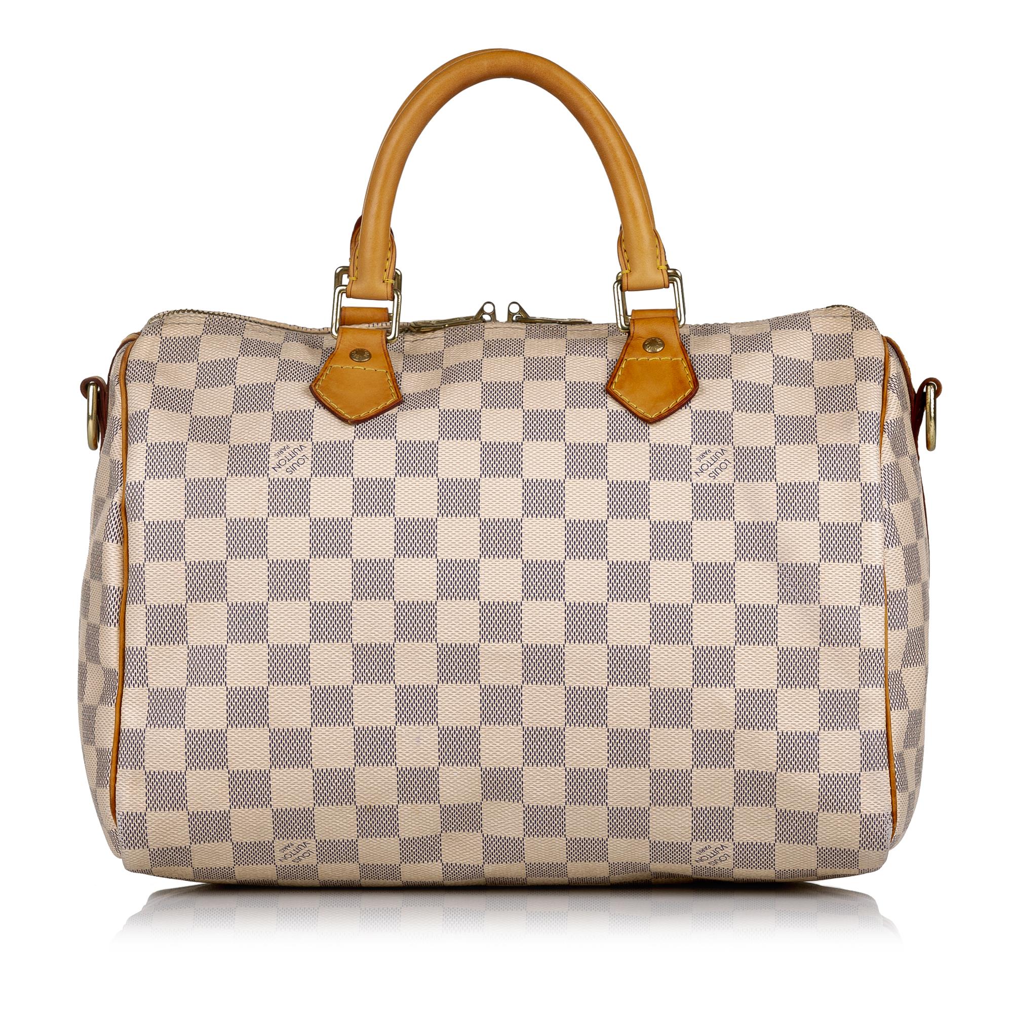 Louis Vuitton Damier Azur Speedy Bandouliere 30 (SHG-37680)