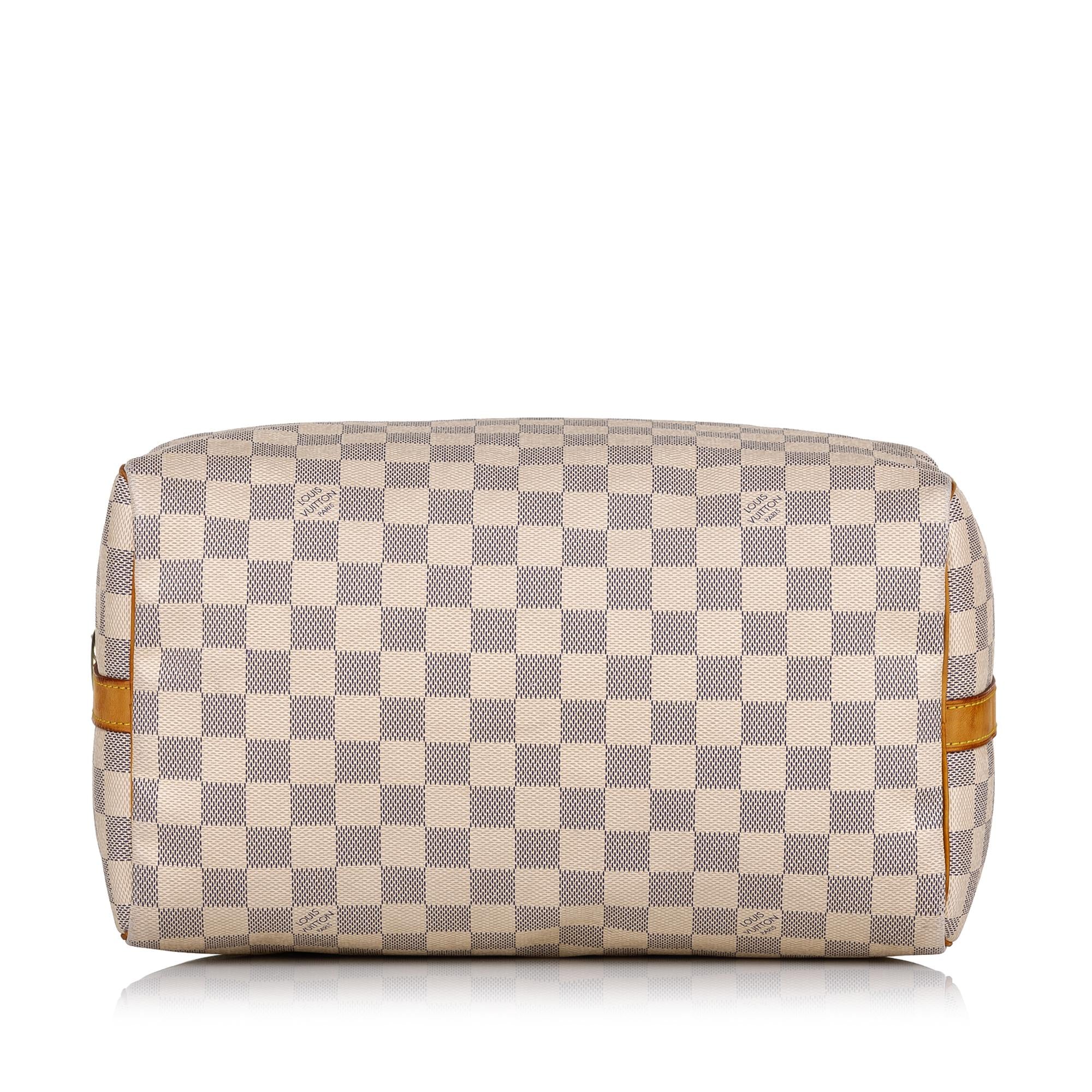 Louis Vuitton Damier Azur Speedy Bandouliere 30 (SHG-37680)