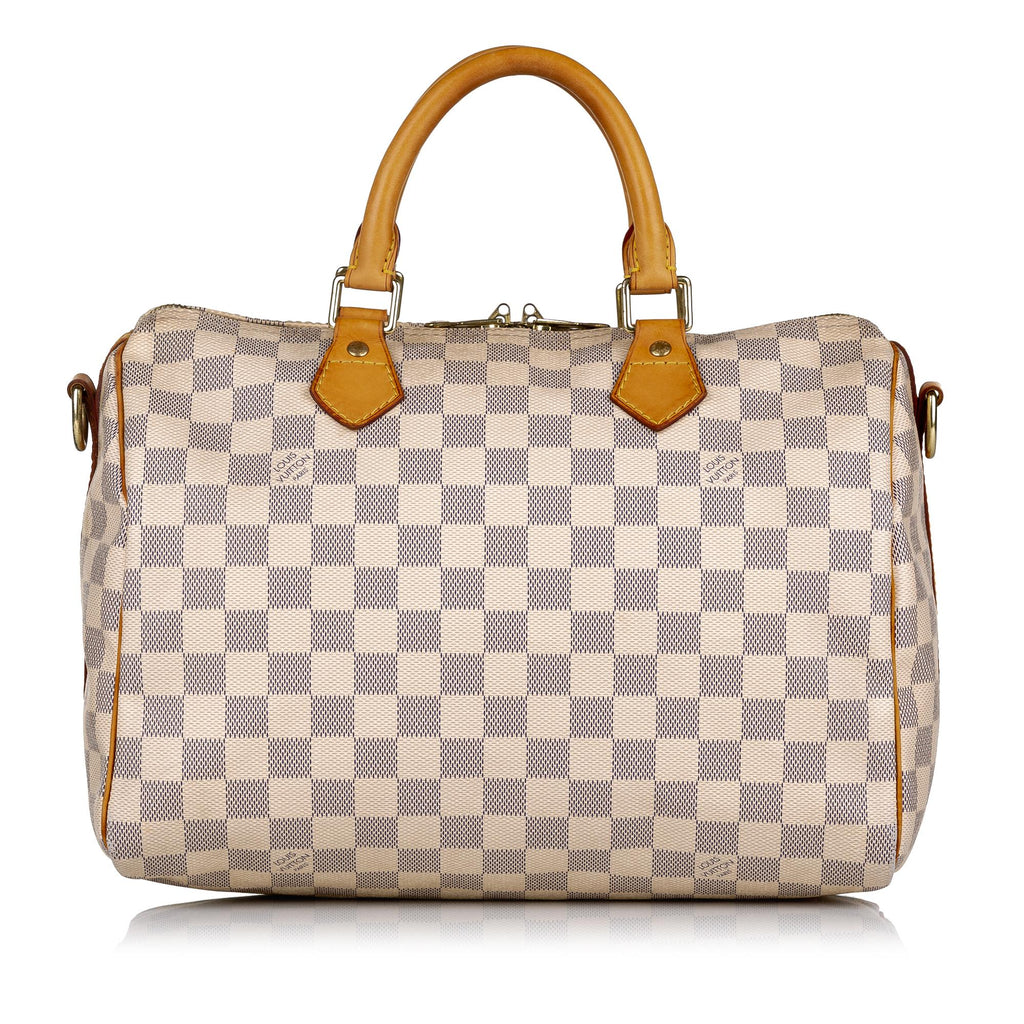 Louis Vuitton Damier Azur Speedy Bandouliere 30 (SHG-37680)