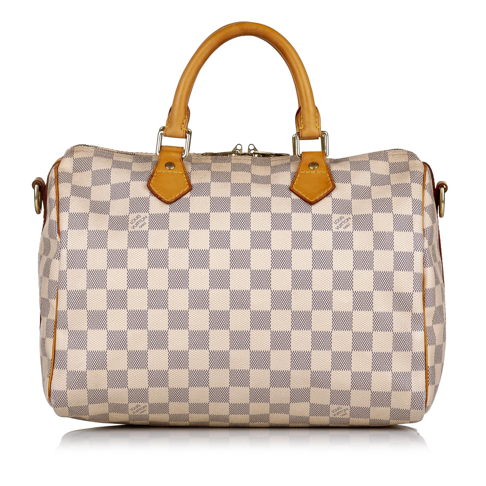 Louis Vuitton Damier Azur Speedy Bandouliere 30 (SHG-37680)