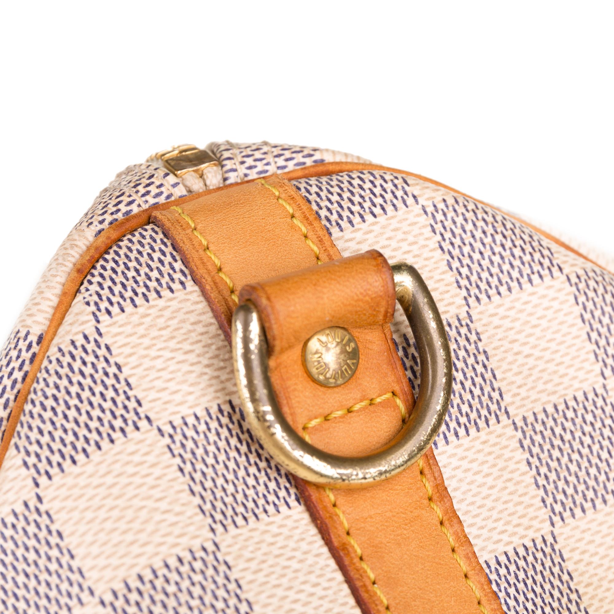 Louis Vuitton Damier Azur Speedy Bandouliere 30 (SHG-37680)